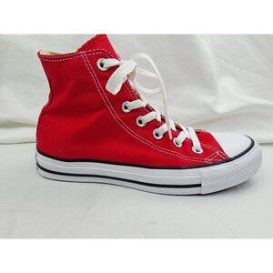Converse Chuck Taylor All Star Size 7 Womens or 5 Mens Red High Lace Sneakers